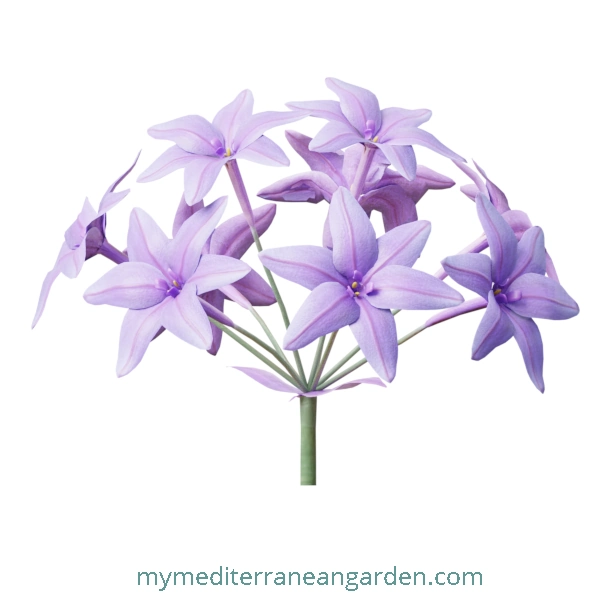 Tulbaghia violacea flower (society garlic, pink agapanthus)